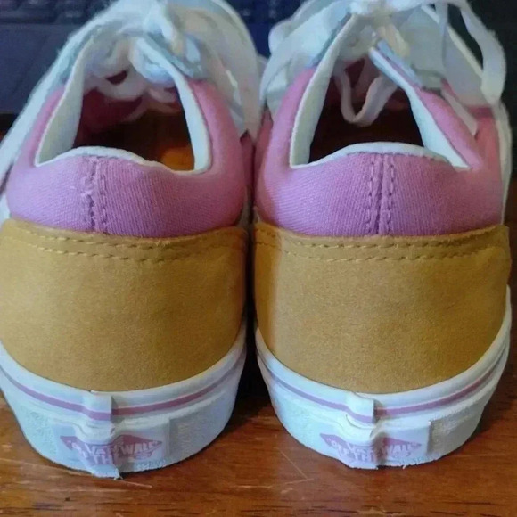 VANS Old Skool Color Block Sneakers Suede Canvas Girls Size 3 - Picture 5 of 7